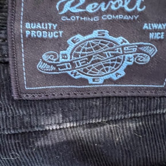 VTG REVOLT JEANS CO. Tie Dye Corduroy Jeans - Picture 6 of 6